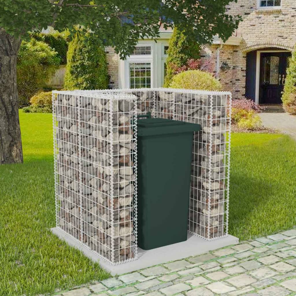 Gabion Unic Îngrădire Pubelă, Oțel,