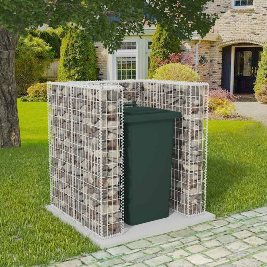 Gabion Unic Îngrădire Pubelă, Oțel,