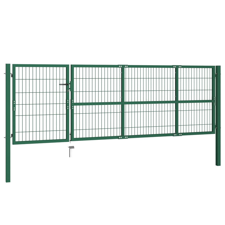 Poartă Gard De Grădină Cu Stâlpi, , 350 X , Oțel
