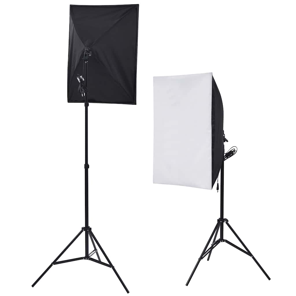 Kit Studio Foto: 5 Fundaluri Colorate Și 2 Softbox-Uri