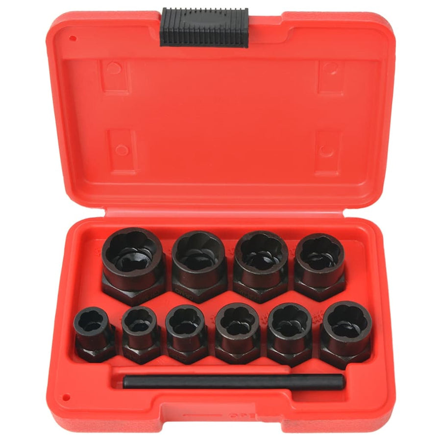 Set Extractor Șuruburi Și Piulițe Deteriorate Din Oțel, 11 Piese