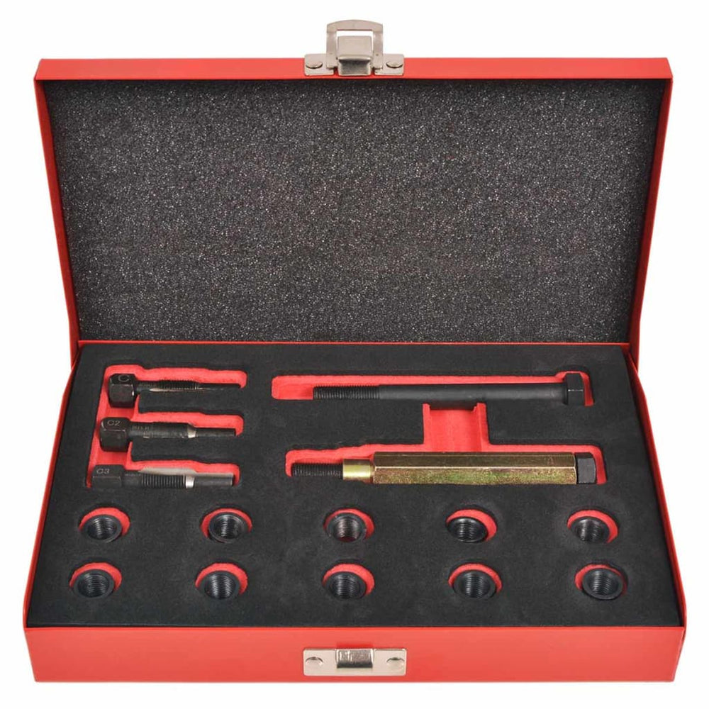 Set Reparații Filet Bujii 15 Piese M10 X 1,0 Mm