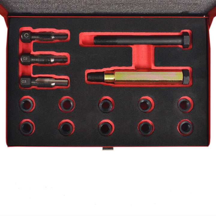 Set Reparații Filet Bujii 15 Piese M10 X 1,0 Mm
