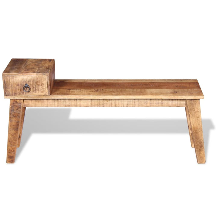 Bancă Cu Sertar Lemn Solid De Mango, 120 X 36 X 60 Cm