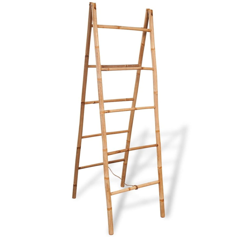 Scară Dublă Pentru Prosoape Cu 5 Trepte Din Bambus 50 X 160 Cm