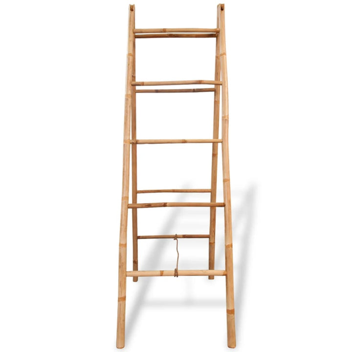 Scară Dublă Pentru Prosoape Cu 5 Trepte Din Bambus 50 X 160 Cm