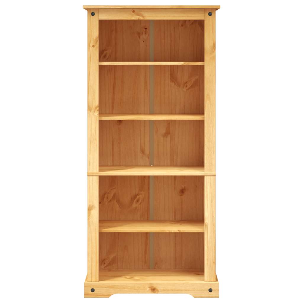 Bibliotecă 5 Rafturi, 81X40X, Pin Mexican, Stil Corona