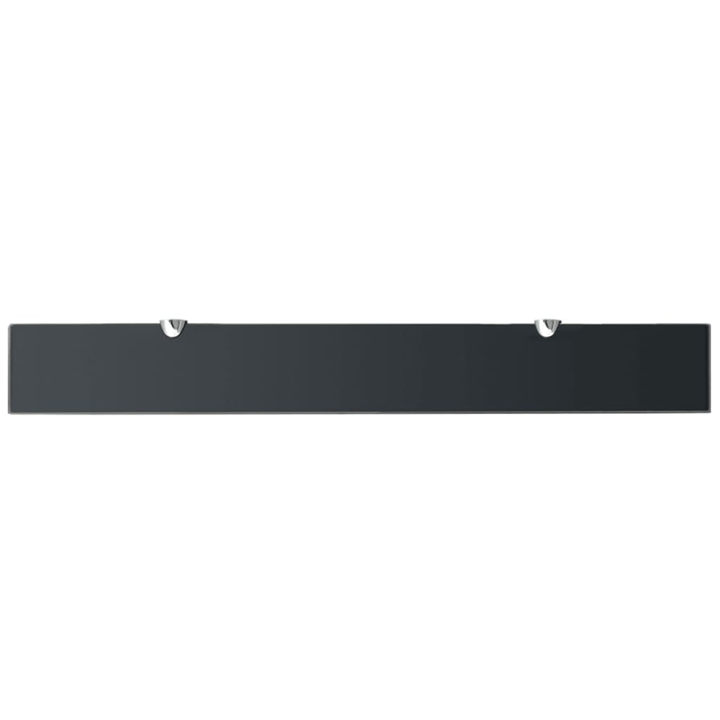 Raft Suspendat Din Sticlă, , 8 Mm Negru