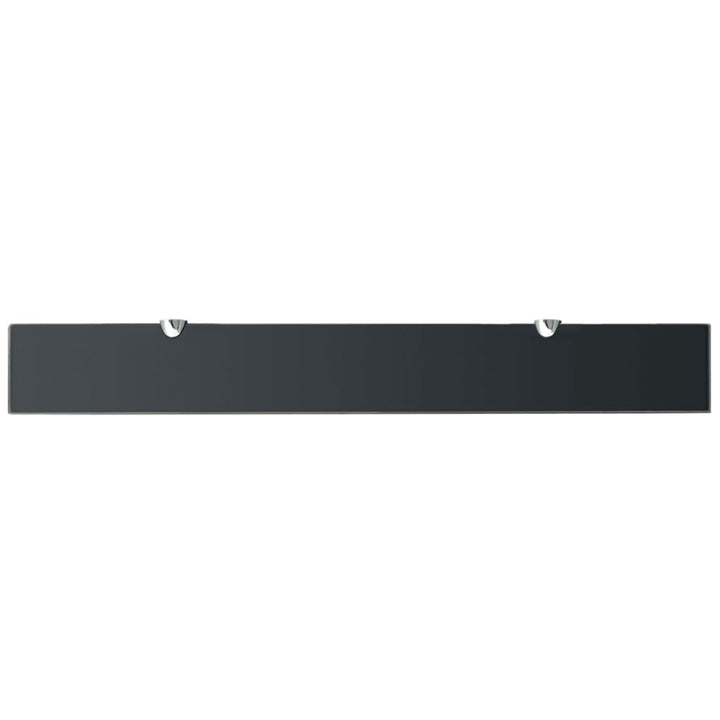 Raft Suspendat Din Sticlă, , 8 Mm Negru