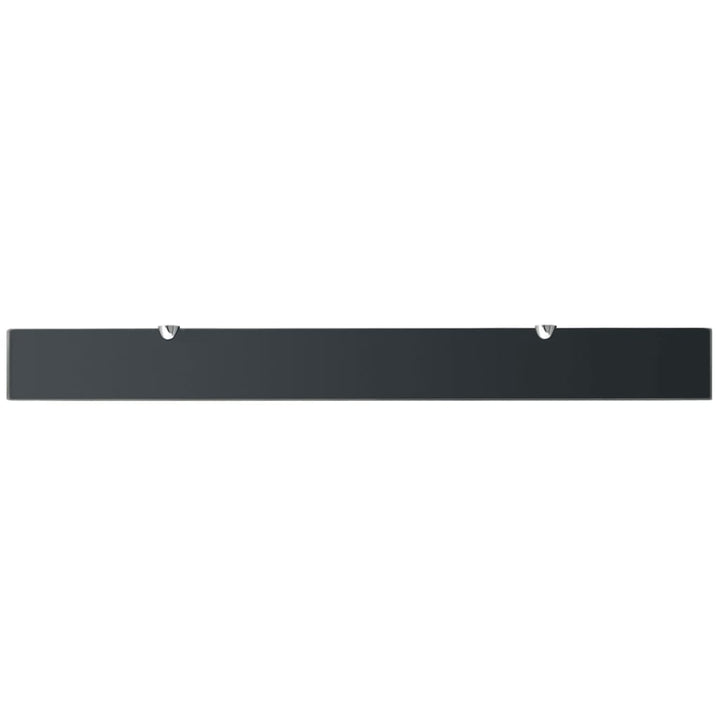 Raft Suspendat Din Sticlă, , 8 Mm Negru