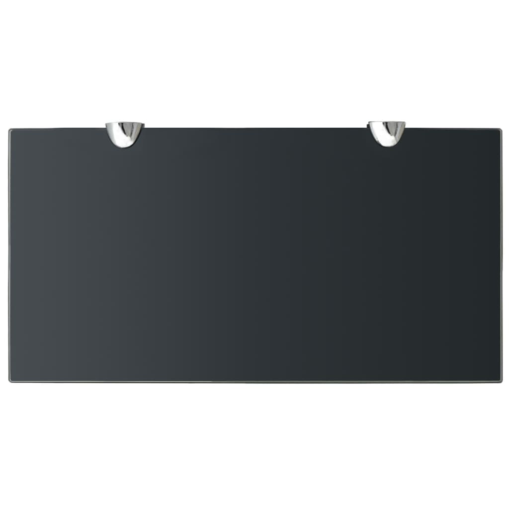 Raft Suspendat Din Sticlă, , 8 Mm Negru
