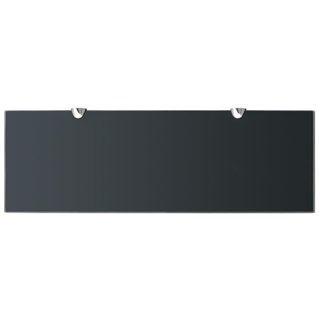 Raft Suspendat Din Sticlă, , 8 Mm Negru