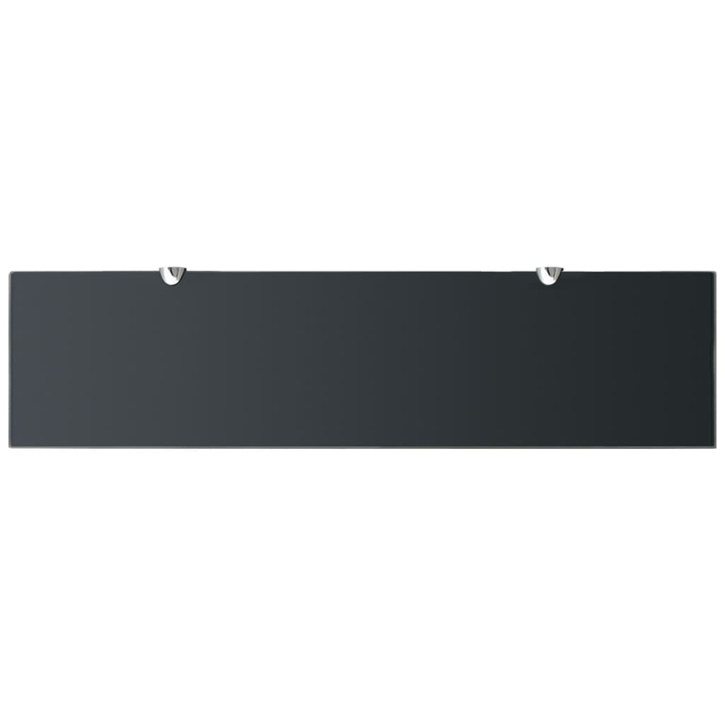 Raft Suspendat Din Sticlă, , 8 Mm Negru