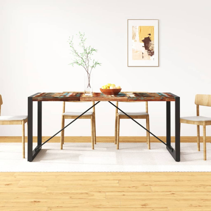 Masă De Bucătărie, 180 Cm, Lemn Masiv Reciclat,