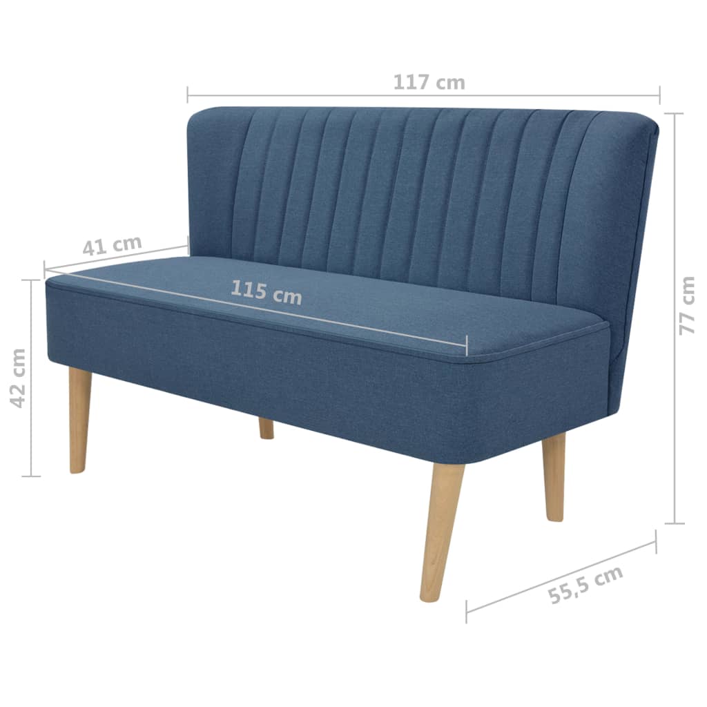 Canapea Cu Material Textil, 117 X 55,5 X 77 Cm,