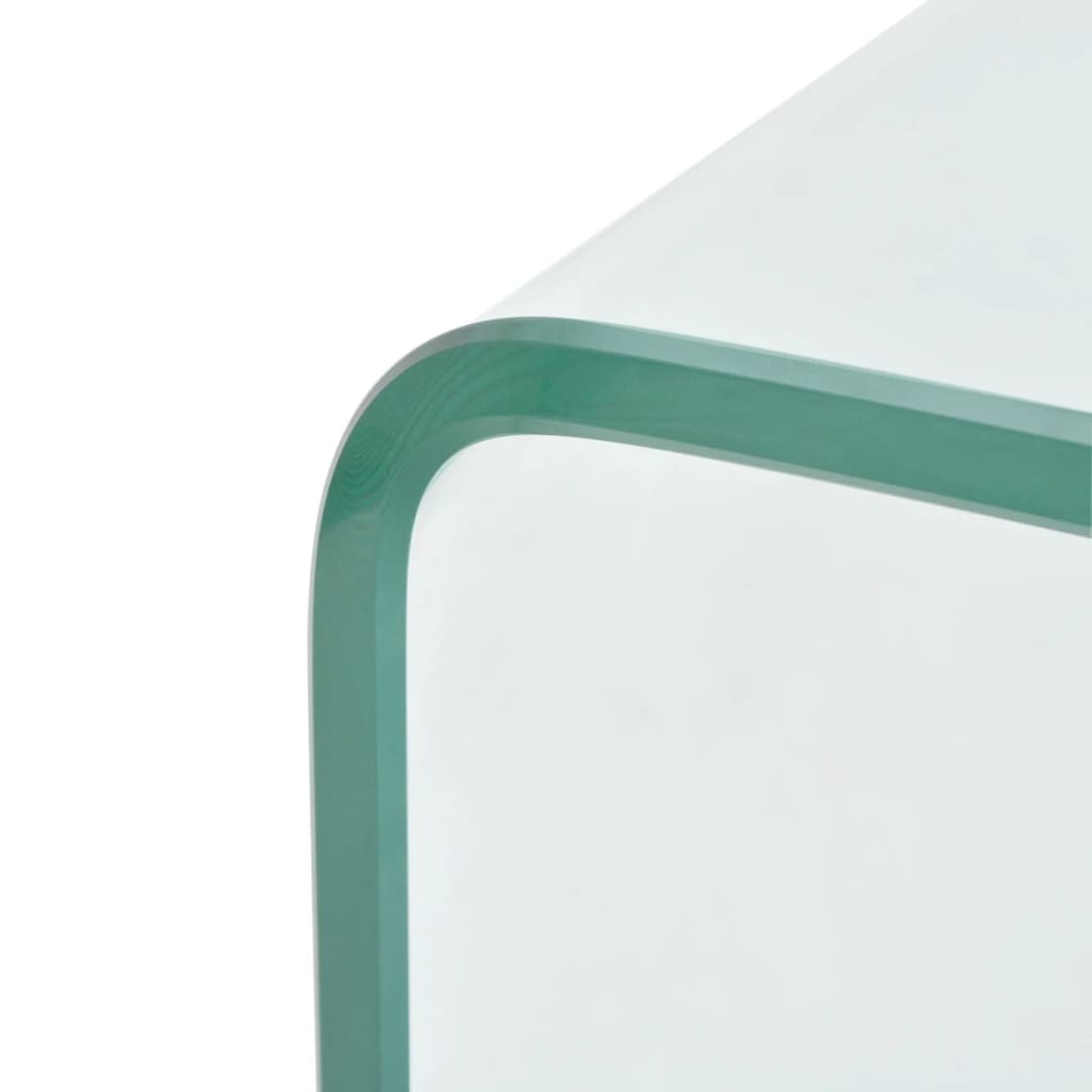 Măsuță Cafea Sticlă Securizată 98 X 45 X 30 Cm, Transparentă