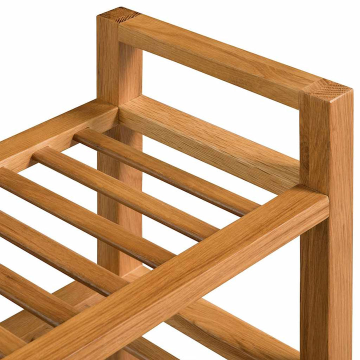 Pantofar Cu 3 Rafturi, 100X27X, Lemn Masiv De Stejar