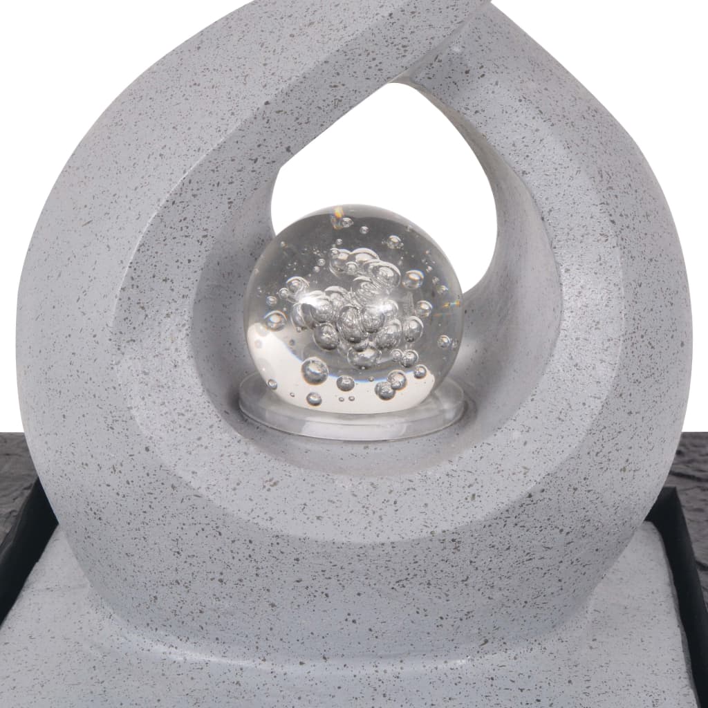 Fântână De Interior Cu Iluminare Led, Polirășină