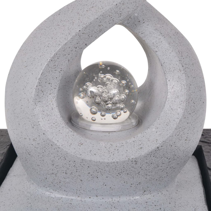Fântână De Interior Cu Iluminare Led, Polirășină