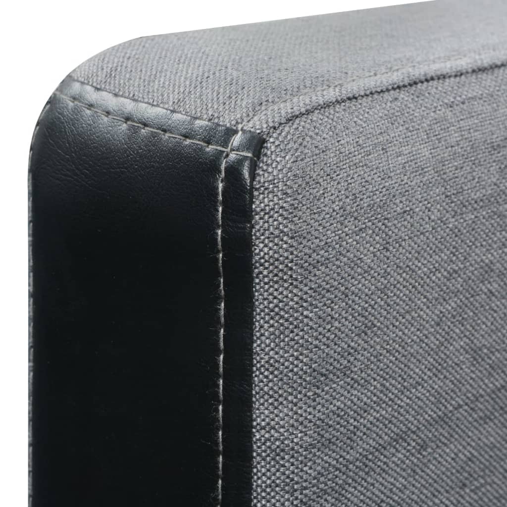 Canapea Extensibilă În Formă De L, Și Gri, Textil