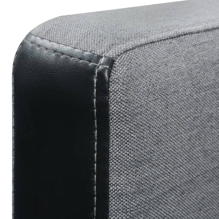 Canapea Extensibilă În Formă De L, Și Gri, Textil