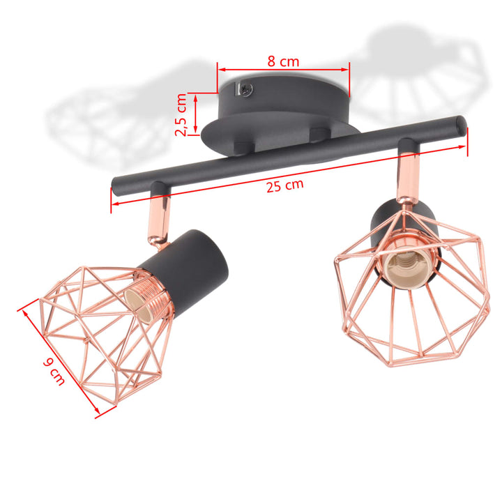Lustră Cu 2 Becuri Led Cu Filament, 8 W