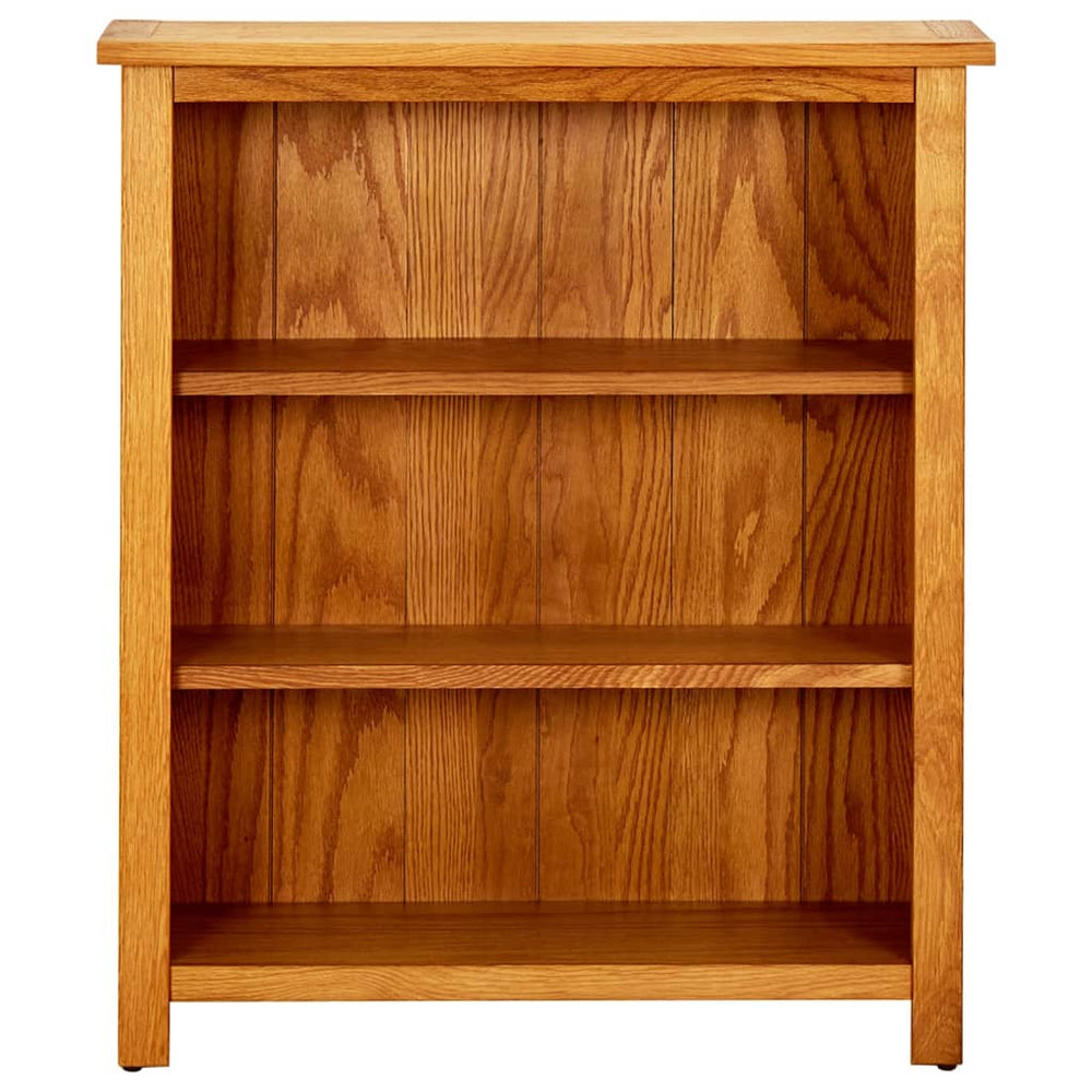 Bibliotecă Cu 3 Rafturi, 70 X 22,5 X 82 Cm, Lemn Masiv Stejar