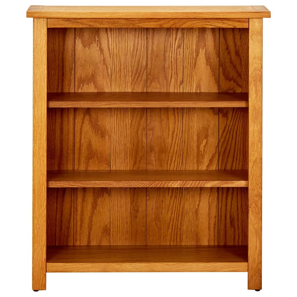 Bibliotecă Cu 3 Rafturi, 70 X 22,5 X 82 Cm, Lemn Masiv Stejar