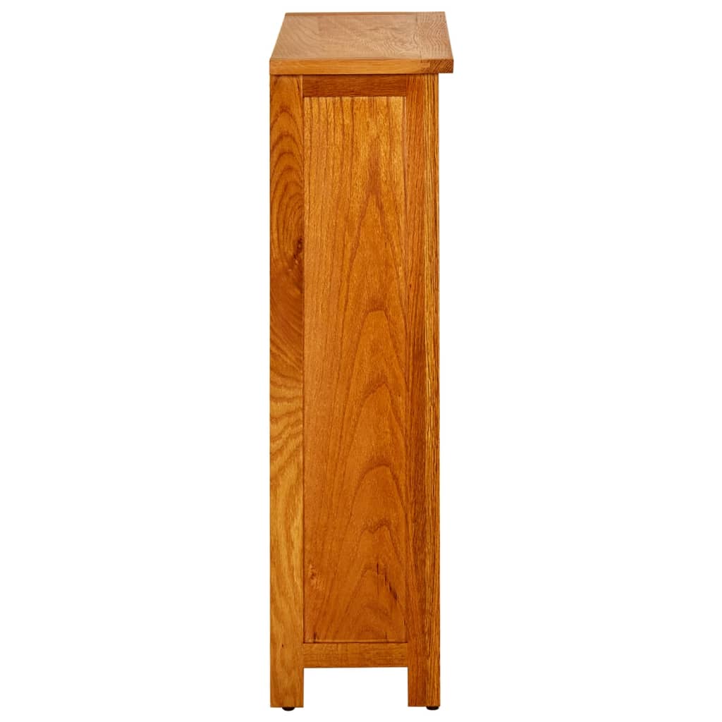 Bibliotecă Cu 3 Rafturi, 70 X 22,5 X 82 Cm, Lemn Masiv Stejar