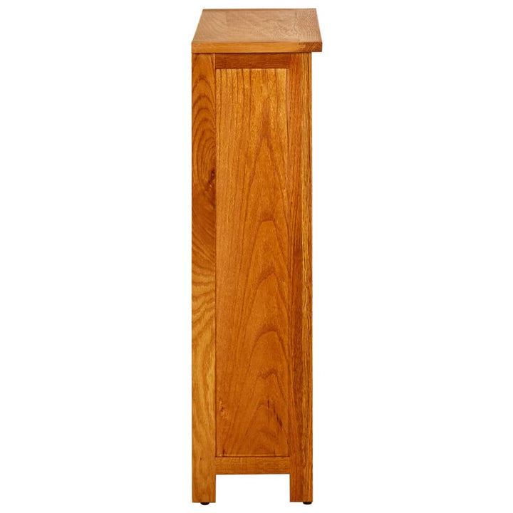 Bibliotecă Cu 3 Rafturi, 70 X 22,5 X 82 Cm, Lemn Masiv Stejar