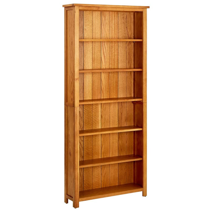 Bibliotecă Cu 3 Rafturi, 70 X 22,5 X 82 Cm, Lemn Masiv Stejar