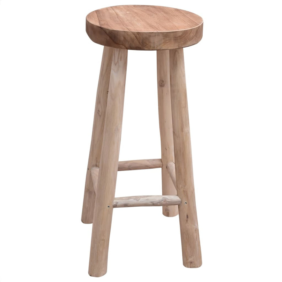 Taburet De Bar, Lemn Masiv De Tec