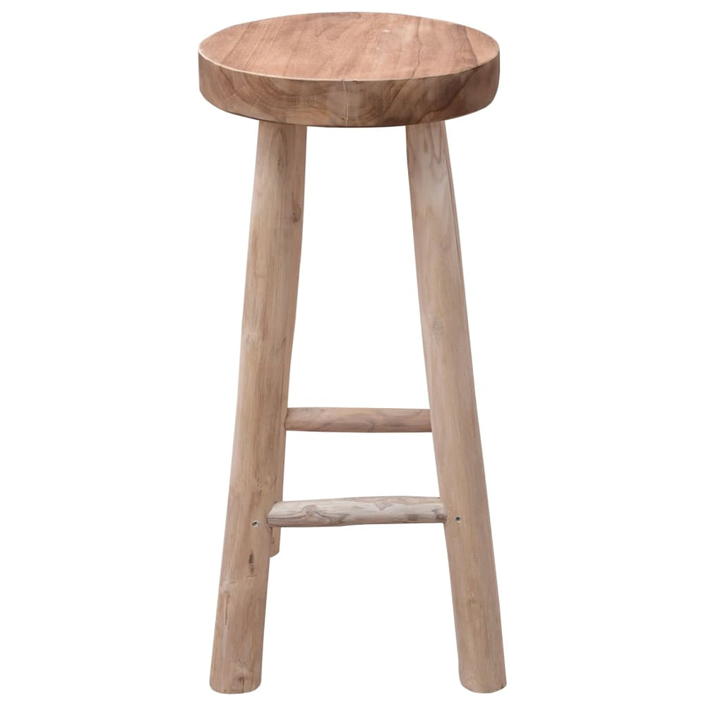 Taburet De Bar, Lemn Masiv De Tec