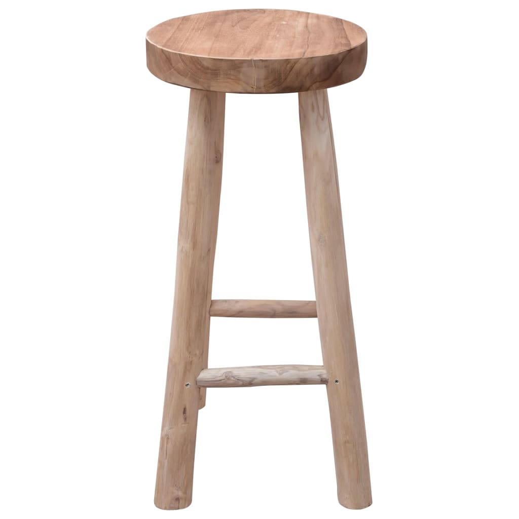 Taburet De Bar, Lemn Masiv De Tec