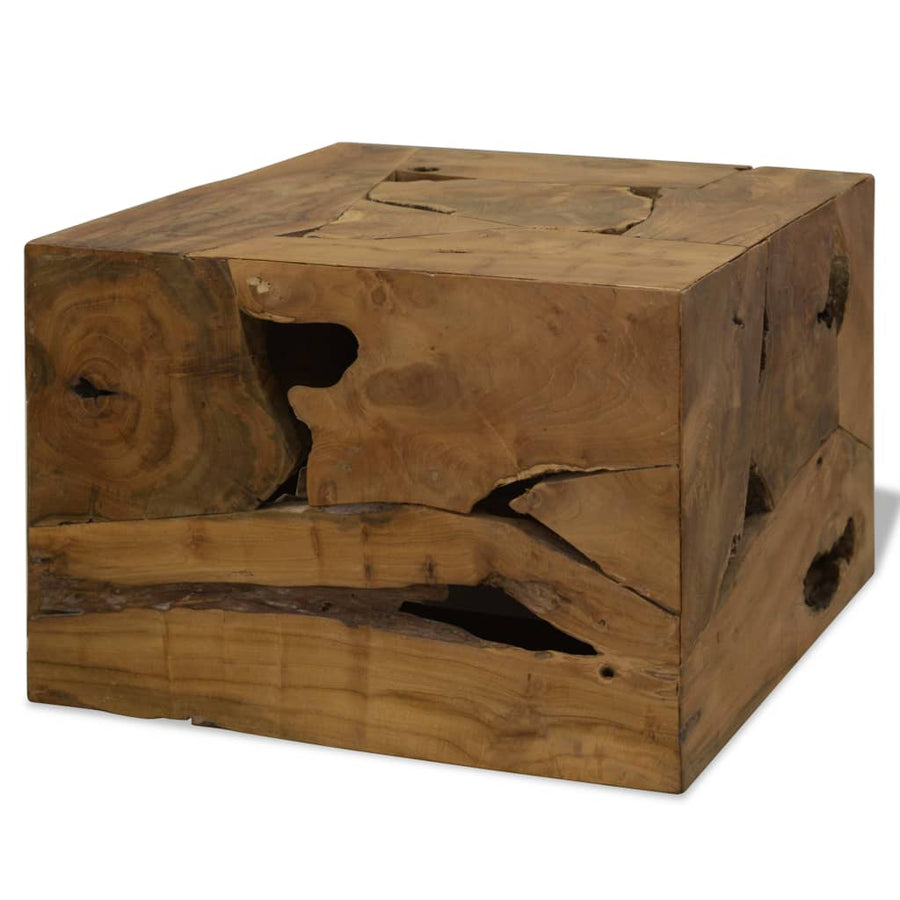 Măsuță De Cafea, 50 X 50 X 35 Cm, Lemn De Tec Natural, Maro