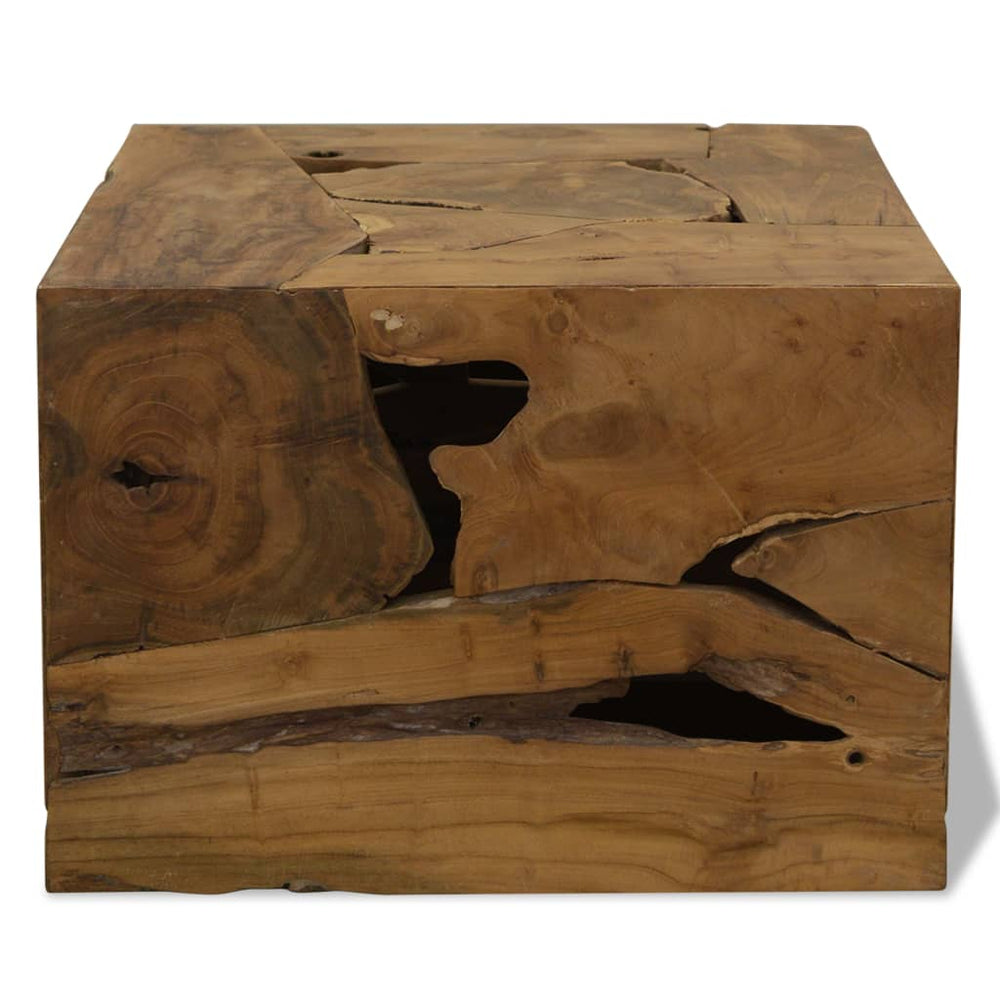 Măsuță De Cafea, 50 X 50 X 35 Cm, Lemn De Tec Natural, Maro