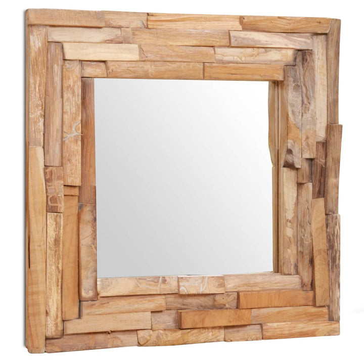 Oglindă Decorativă Din Lemn De Tec, , Dreptunghiular