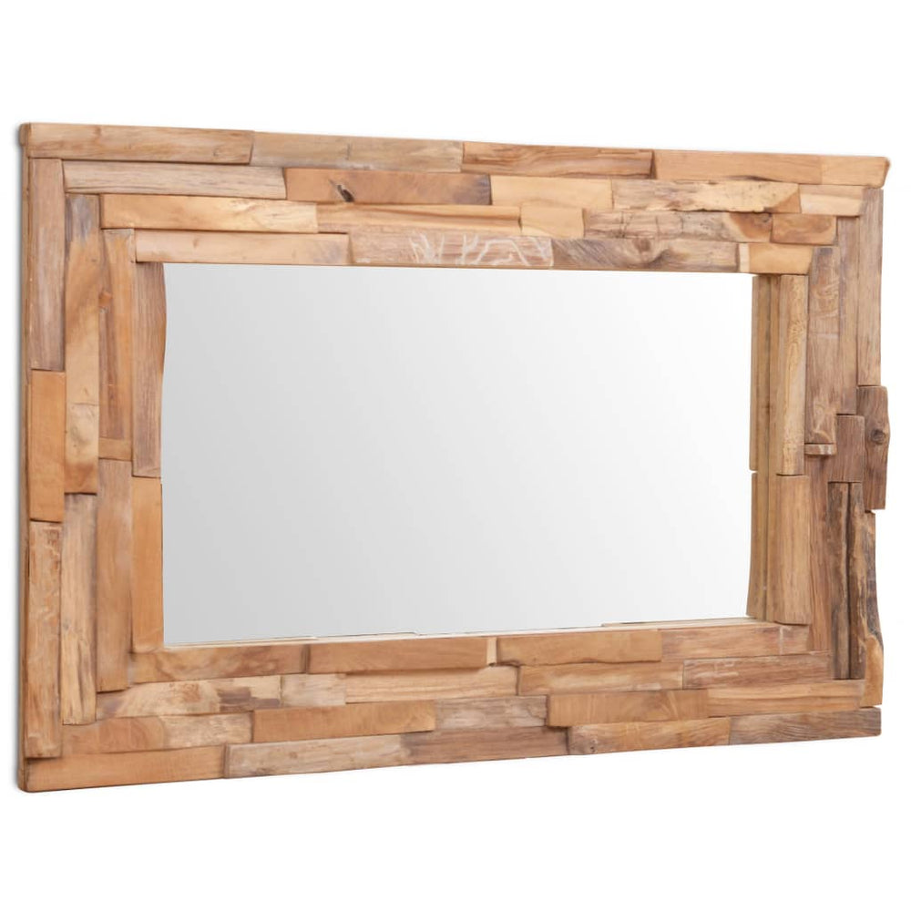 Oglindă Decorativă Din Lemn De Tec, , Dreptunghiular
