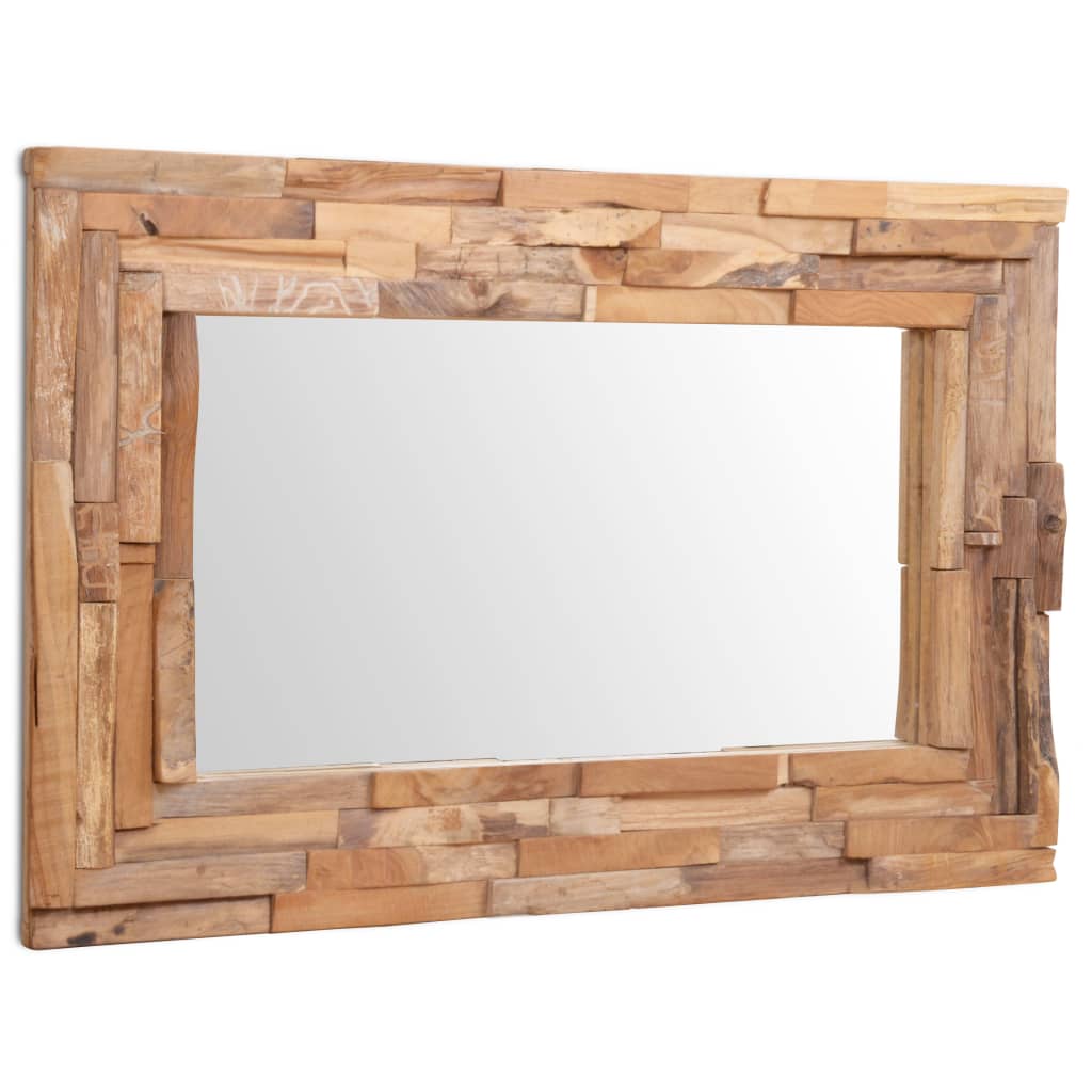 Oglindă Decorativă Din Lemn De Tec, , Dreptunghiular