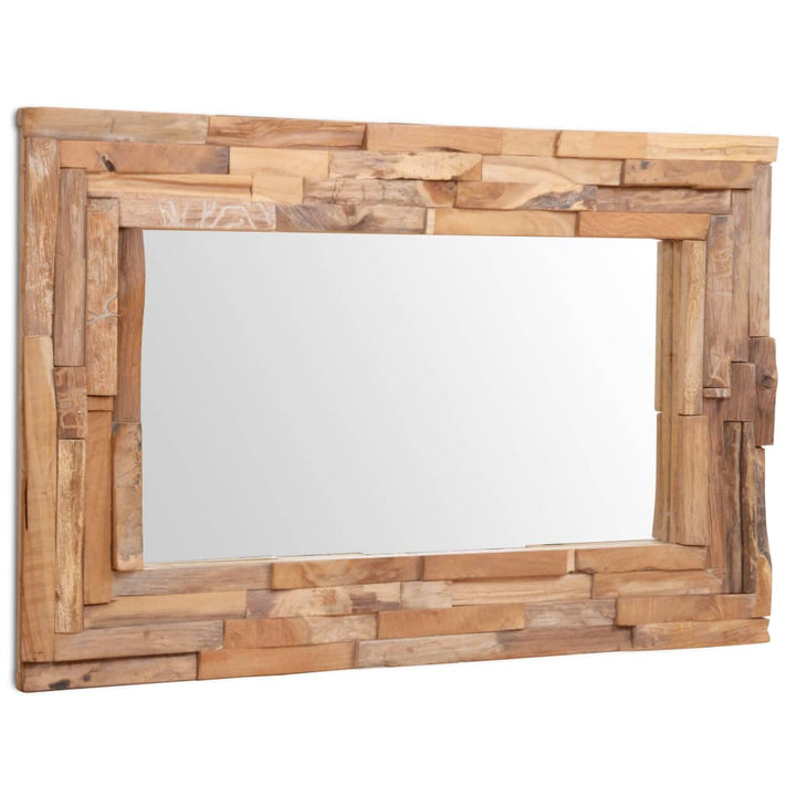 Oglindă Decorativă Din Lemn De Tec, , Dreptunghiular