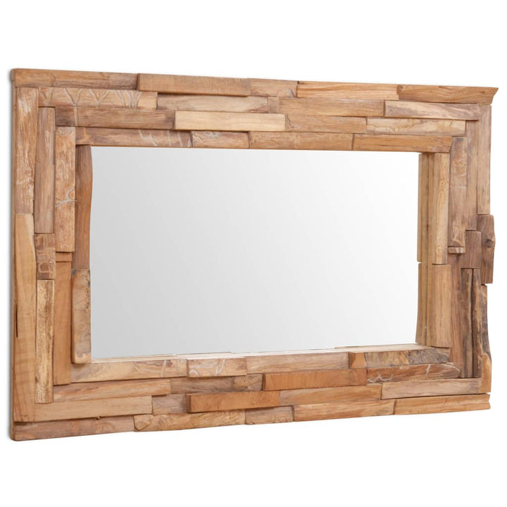 Oglindă Decorativă Din Lemn De Tec, , Dreptunghiular