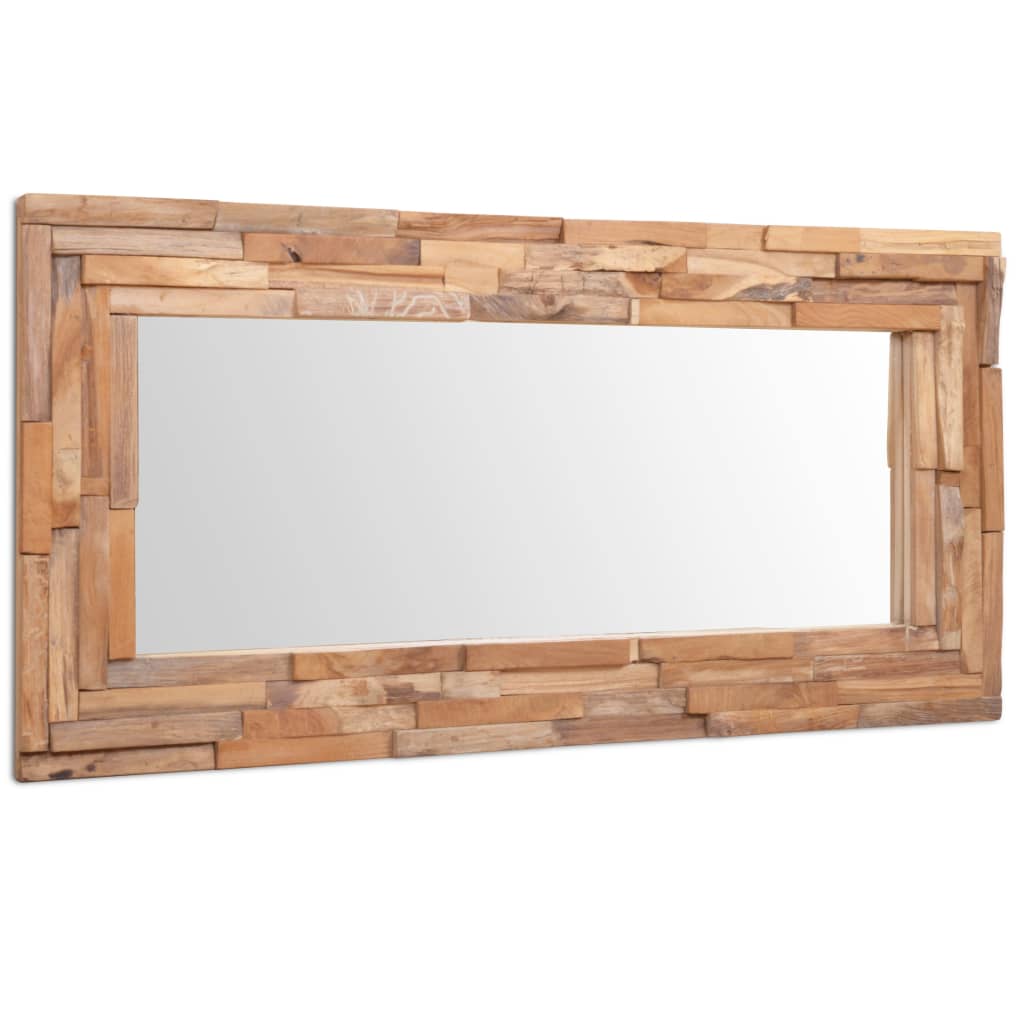 Oglindă Decorativă Din Lemn De Tec, , Dreptunghiular