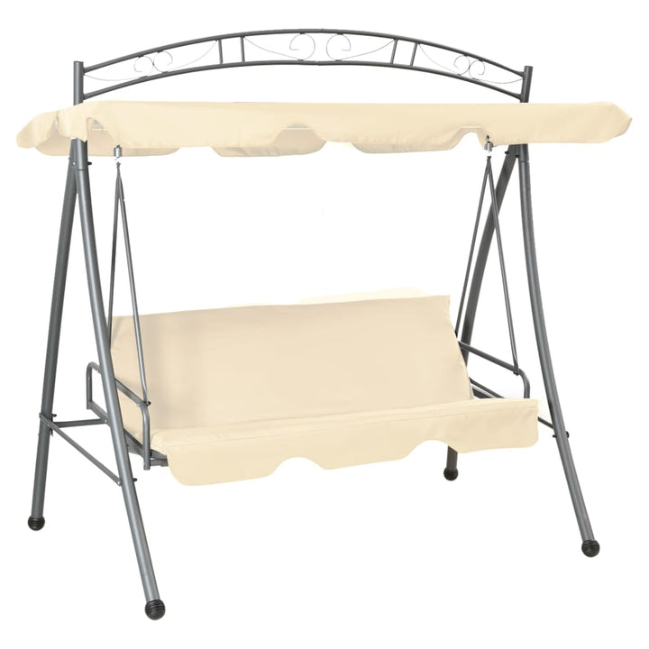 Balansoar De Exterior Extensibil Cu Copertină, Cafeniu