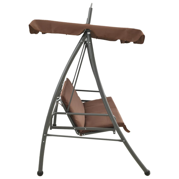 Balansoar De Exterior Extensibil Cu Copertină, Cafeniu