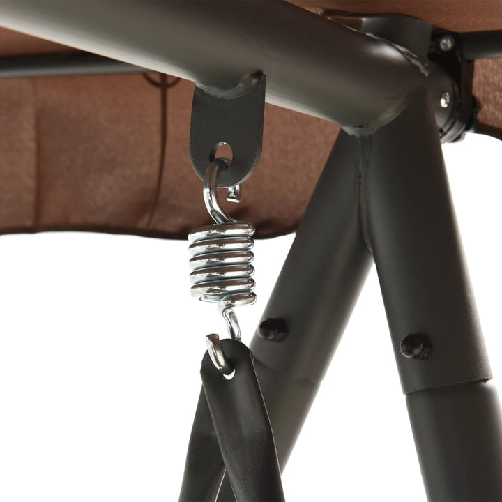 Balansoar De Exterior Extensibil Cu Copertină, Cafeniu