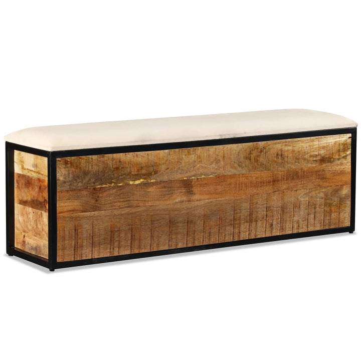 Bancă Depozitare Cu 3 Sertare, Lemn Masiv De Mango 120X30X40 Cm