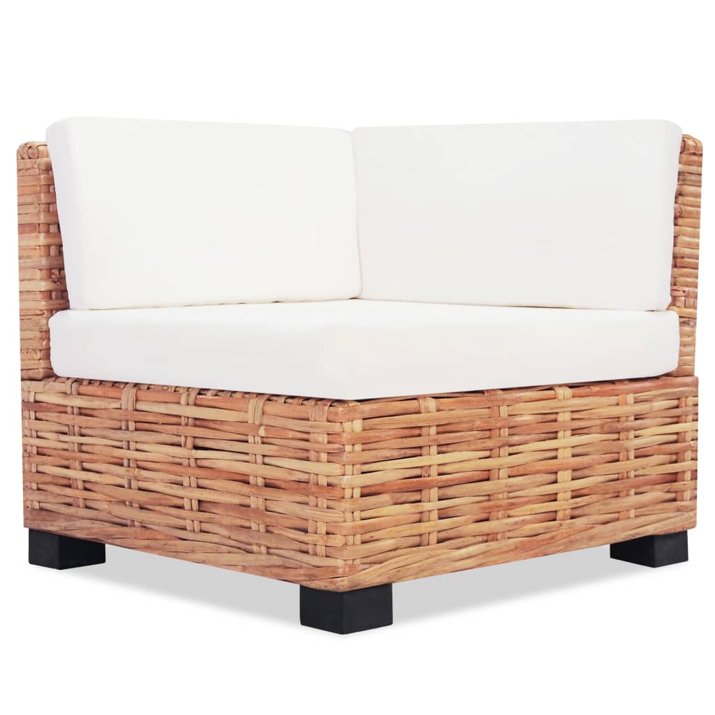 Set Canapea, 18 Piese, Ratan Natural