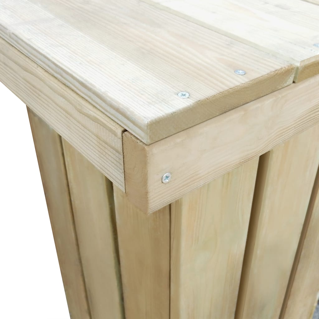 Set Mobilier De Exterior, 5 Piese, Lemn De Pin Tratat