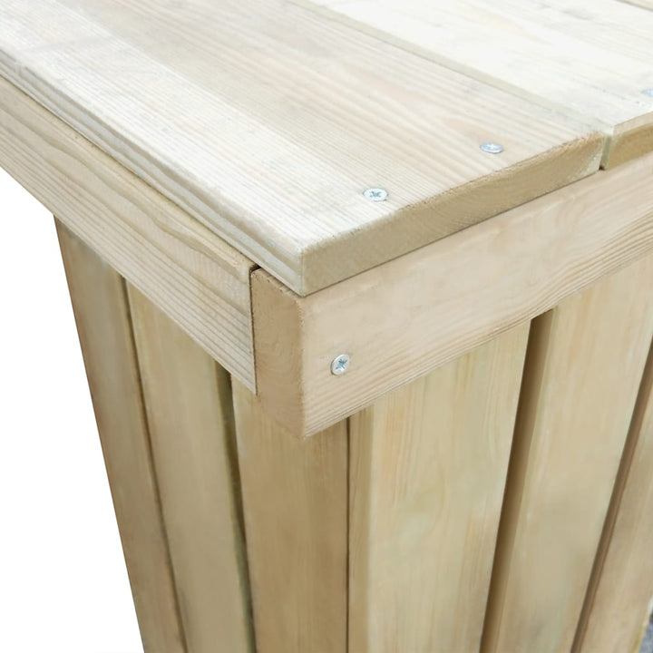 Set Mobilier De Exterior, 5 Piese, Lemn De Pin Tratat