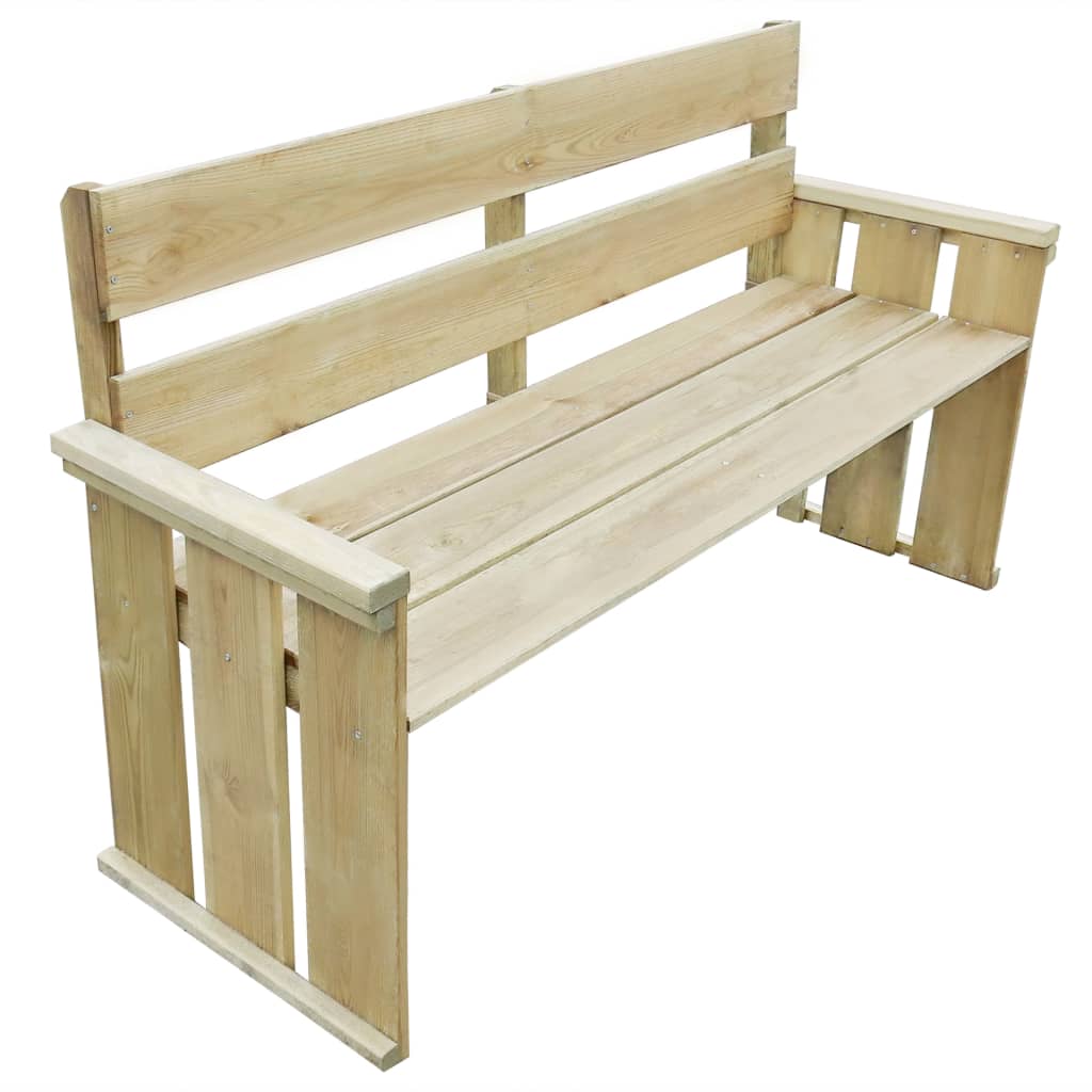 Set Mobilier De Exterior, 4 Piese, Lemn De Pin Tratat